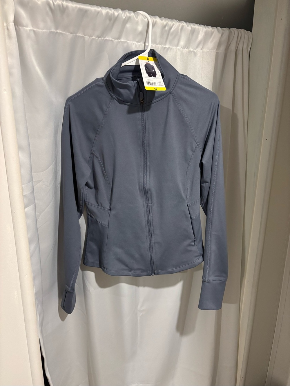 Women's Zip-Front Yoga Jacket in Slate Gray